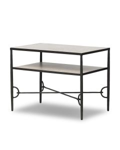 Babylon Marble Top Iron Nightstand By Four Hands