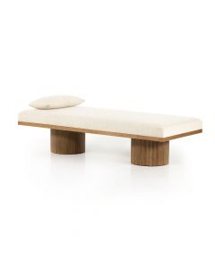 Jakobi Upholstered Wood Chaise Lounge by Four Hands