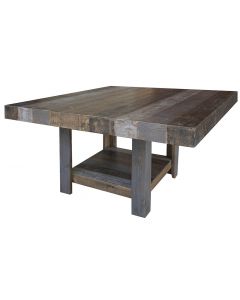 Loft Brown Square Wood Dining Table by International Furniture Direct