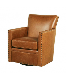 Logan Leather Swivel Chair