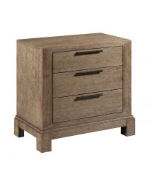 Skyline Hollins 3-Drawer Wood Nightstand by American Drew