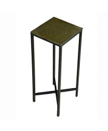 Texture Iron Drink Side Table by Blue Ocean Traders