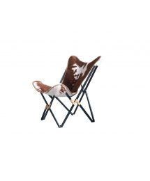 Cow Hide Butterfly Chair