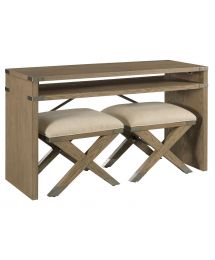 Crawford Sofa Table & Stools