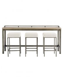Console Table with Bar Stools