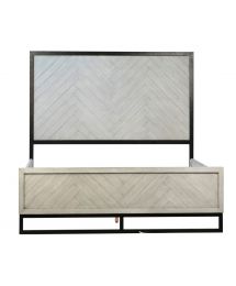 Marino Queen Size Wood Panel Bed by Dovetail