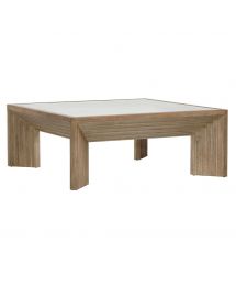 Marva Square Wood & Glass Coffee Table by Dovetail