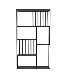 Ryker Black Iron Bookcase