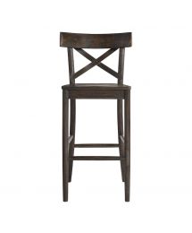 Coronado Wood Bar Stool in Raw Dark Brown by Elements International