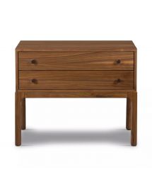 Arturo 2-Drawer Wood Nightstand by Four Hands