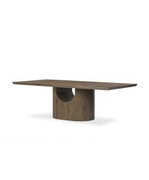 Bevie Pedestal Wood Dining Table by Four Hands