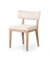 Cardell Wood Dining Side Chair with Upholstered Seat & Back by Four Hands
