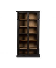 Concord Charcoal Wood Display Cabinet by Four Hands