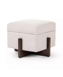 Esben Upholstered Square Storage Ottoman by Four Hands