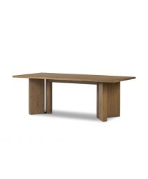 Huxley Double Pedestal Wood Dining Table by Four Hands