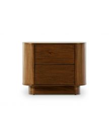 Paden 2-Drawer Pedestal-Base Wood Nightstand by Four Hands