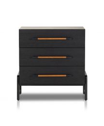 Rosedale 3-Drawer Wood Dresser in Ebony by Four Hands