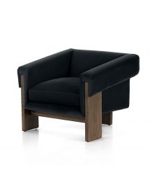 Cairo Chair: Velvet Smoke