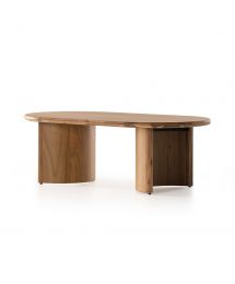 Paden Oval Wood Coffee Table by Four Hands