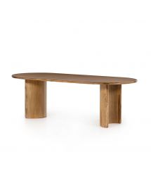 Paden Sandy Acacia Oval Wood Dining Table by Four Hands