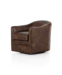 Quinton Leather Swivel Chair