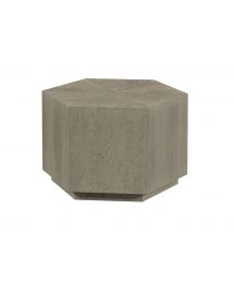 Creston Hexagon Wood Coffee Table by Hammary