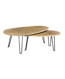 Oblique Bunching Cocktail Table