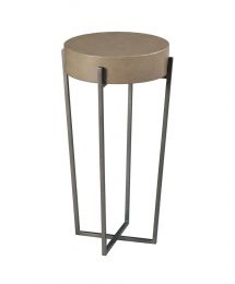 Round Concrete Top Accent Table by Hammary