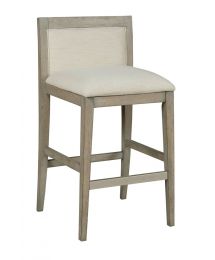 Wood Bar Stool with Fabric Seat & Back by Hammary