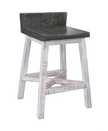 Stone Wood Bar Stool by International Furniture Direct