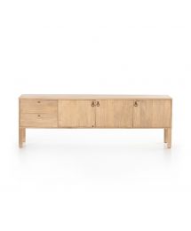 Isador Wood Media Console by Four Hands