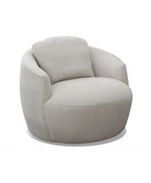 2223 Upholstered Swivel Chair in Giles Fawn by McCreary Modern