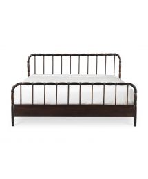 Vivian Dark Brown Wood King Size Bed by Moe's Furniture