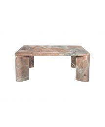 Segment Orange Lavante Marble Coffee Table by Moe's Home Collection