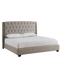 CL1600 Christina Upholstered Queen Size Bed in Sandstone by Mount LeConte Furniture