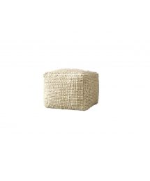 Square Wool and Cotton Pouf
