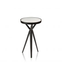 Stuart Round Marble Top Cocktail Table by Zodax