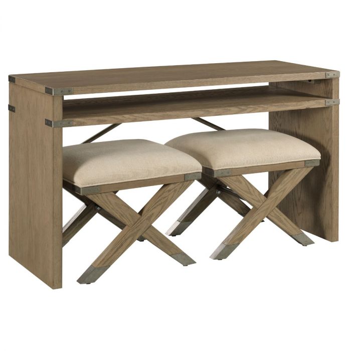 Console table with 2 stools clearance