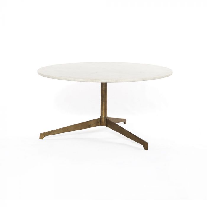 Four hands round coffee on sale table with iron